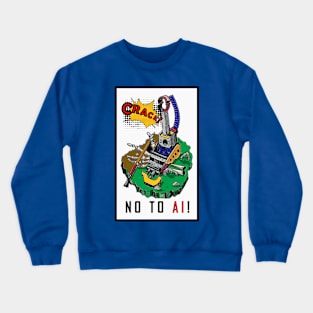 No To Artificial Inteligence Crewneck Sweatshirt